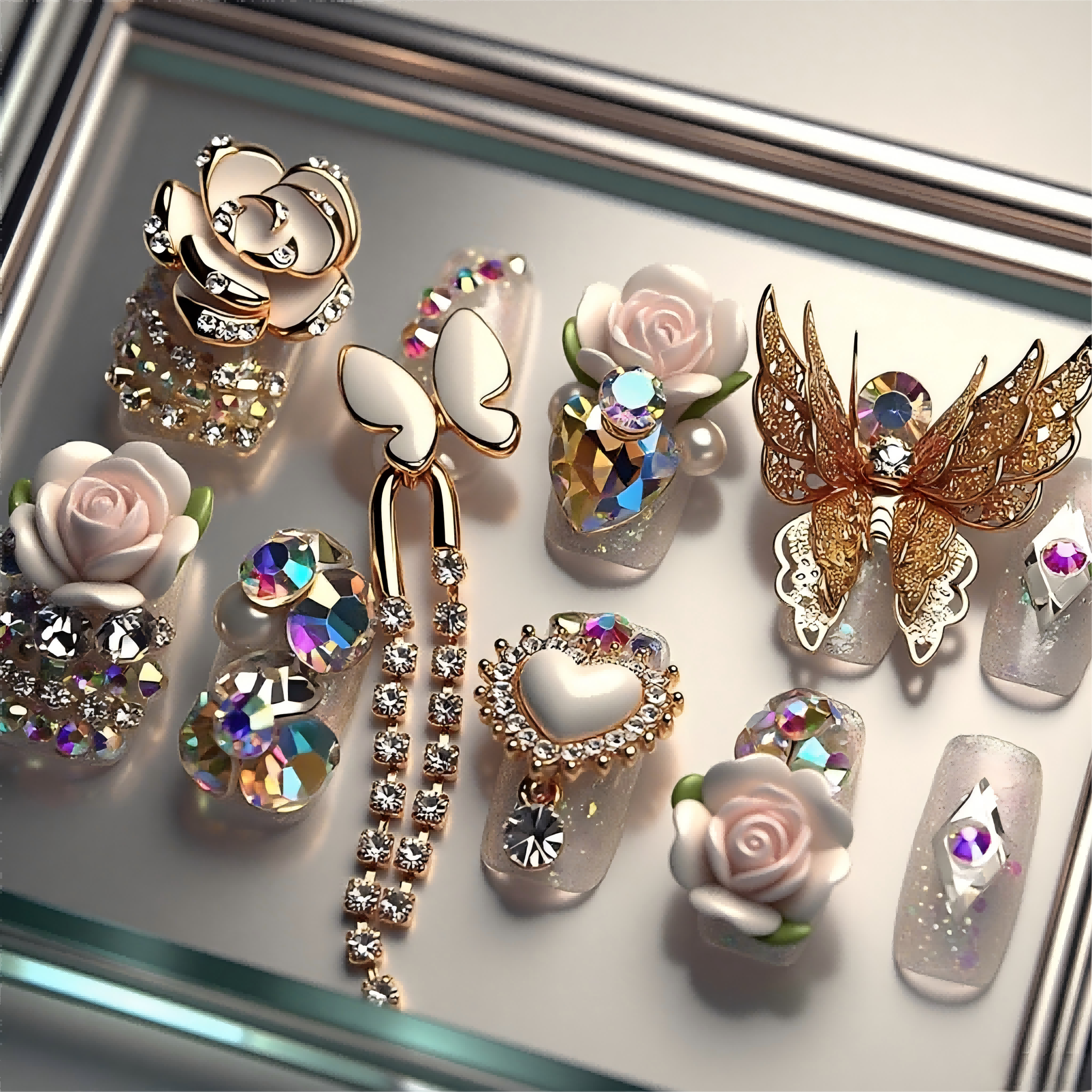 الفراشات تحوم فوق الزهور