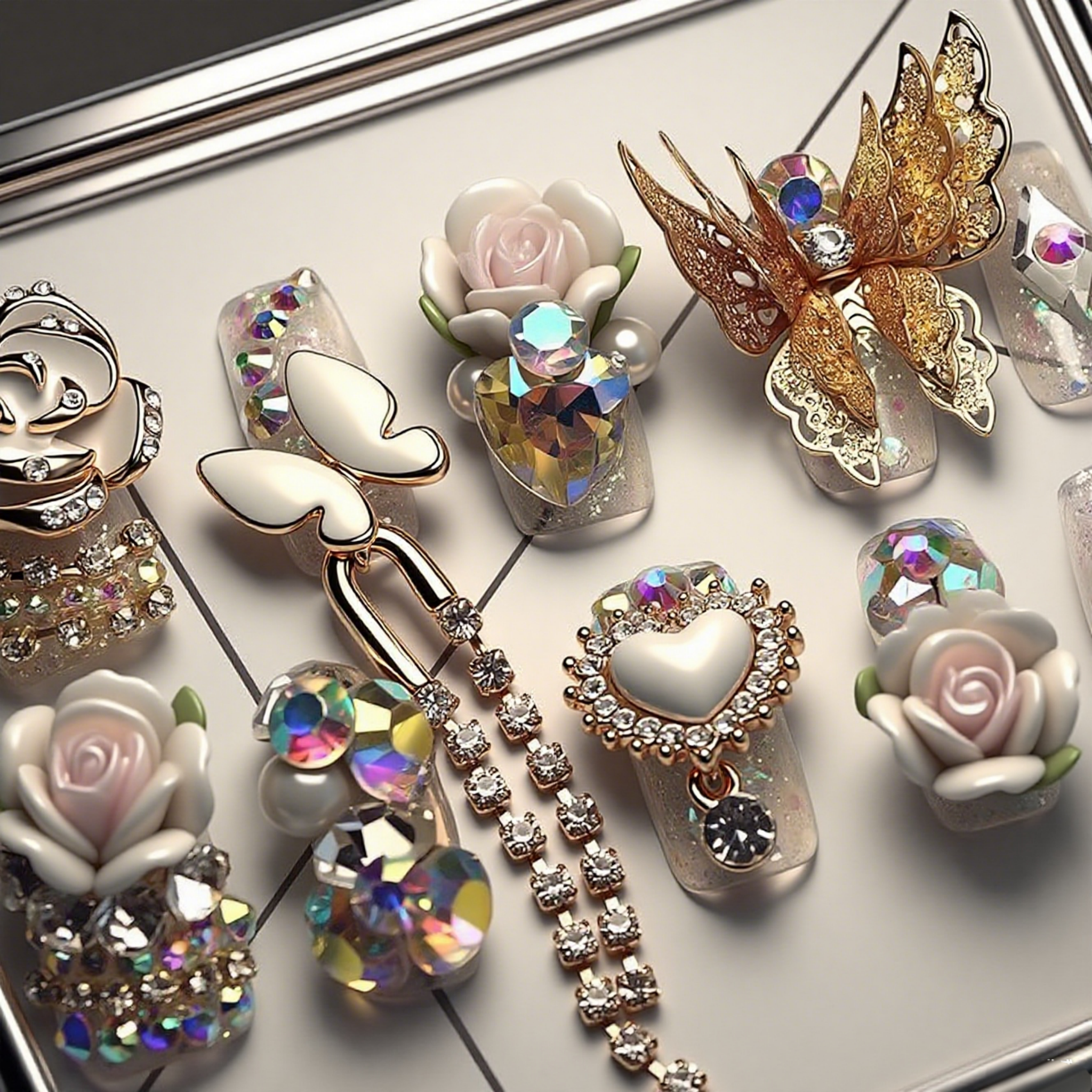 الفراشات تحوم فوق الزهور