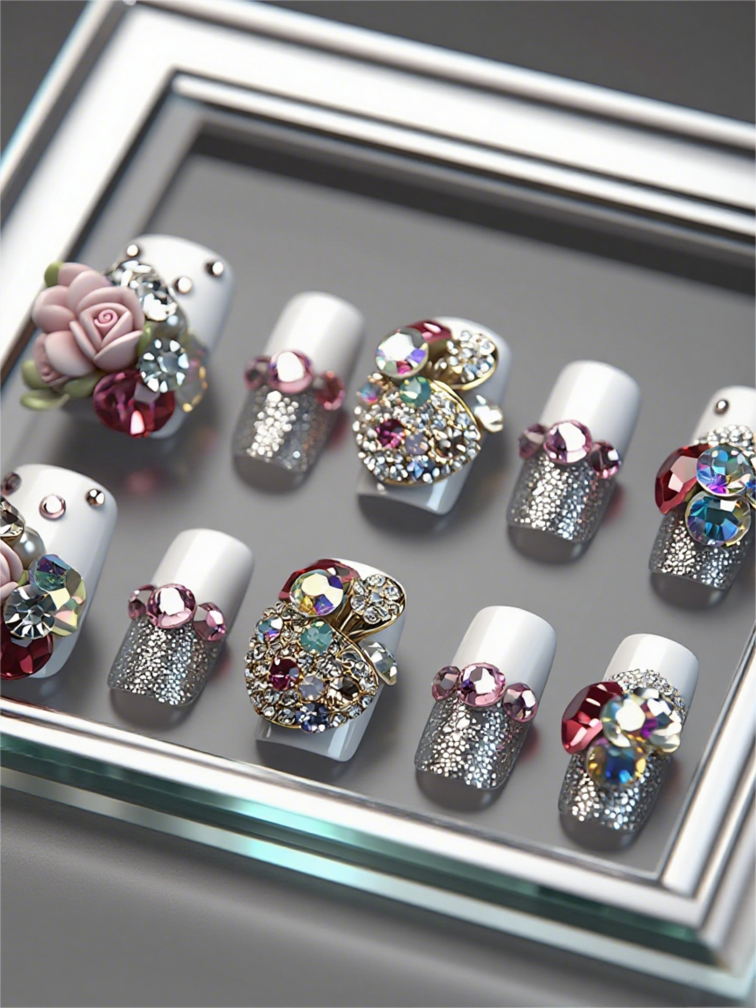 مسحوق الورد الأبيض الفرنسي